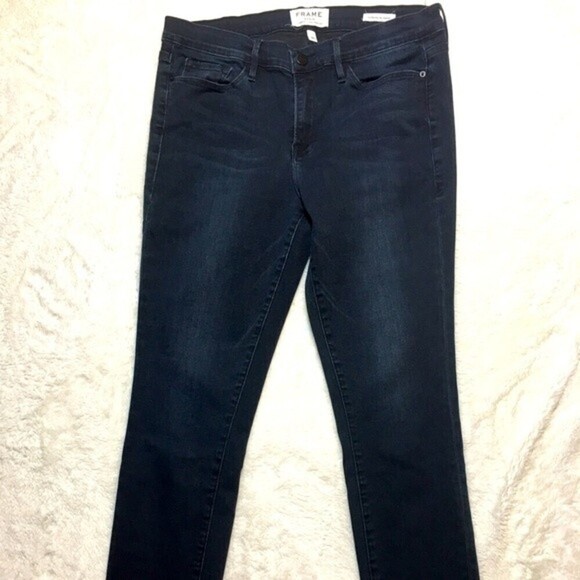 Frame‎ Le Skinny De Jeanne Jeans, Manor Avenue Size 32 Winter High Boots comfy - Picture 8 of 11